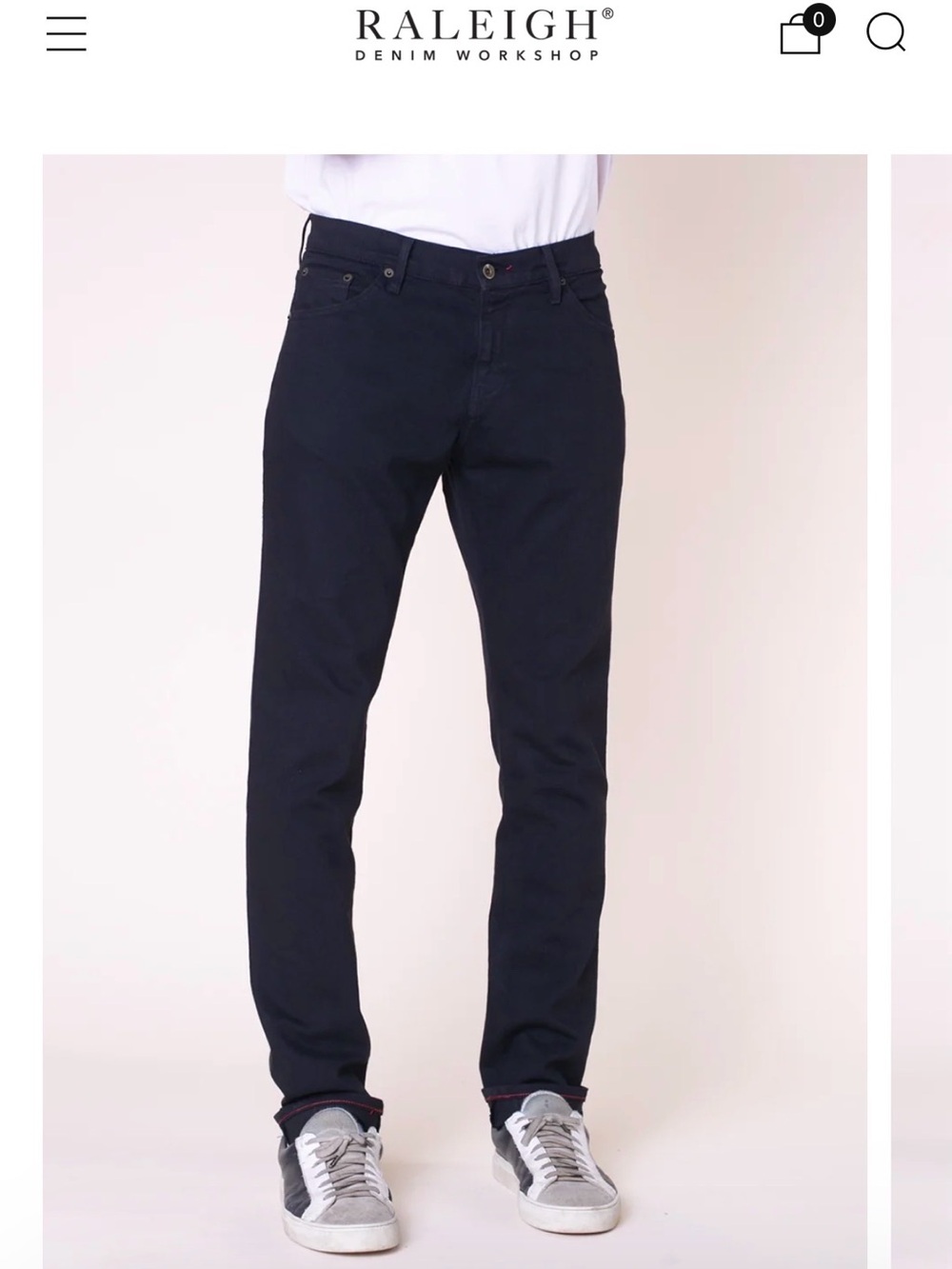 Raleigh Denim men’s dark wash straight leg Jeans